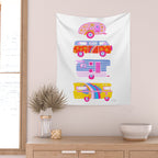 Retro Roadtrip - Candy Palette Wall Tapestry Gallery Image 2