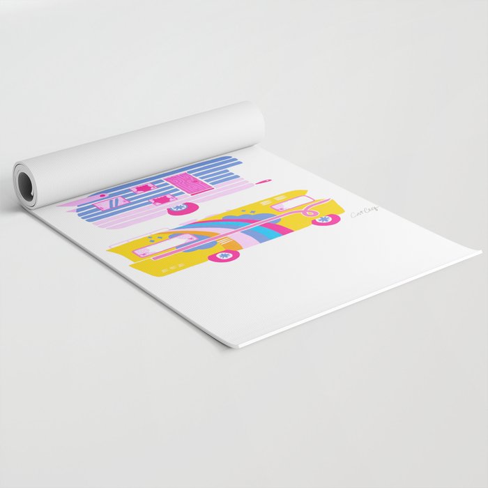 Retro Roadtrip - Candy Palette Yoga Mat Gallery Image 2