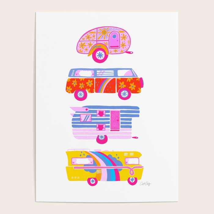 Retro Roadtrip - Candy Palette Poster Gallery Image 1