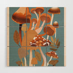 Mushrooms 3 Wood Wall Art Gallery Image 1