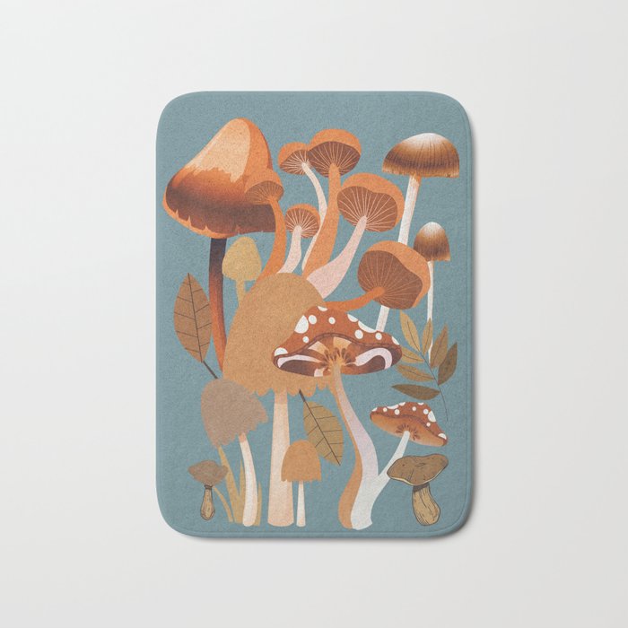 Mushrooms 3 Bath Mat Gallery Image 1