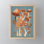 Mushrooms 3 Mini Art Print Gallery Image 1
