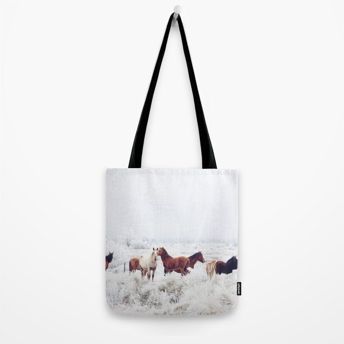 Winter Horseland Tote Bag Gallery Image 2