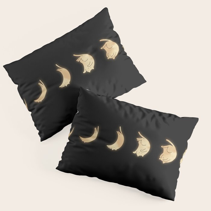 Cat Landscape 57: Phases of the Meow Pillow Sham Gallery Image 3