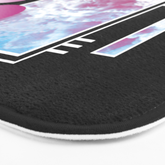 Vaporwave sky / Shapes / 80s / 90s / aesthetic Bath Mat Gallery Image 3