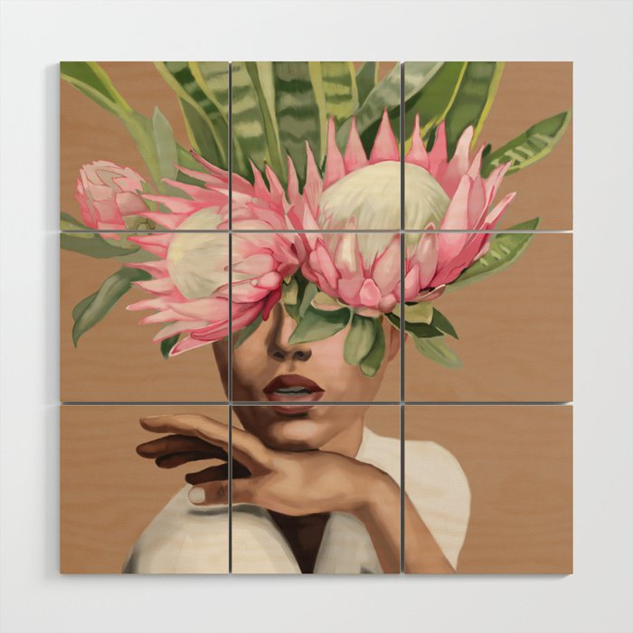 Floral Elegance 1 Wood Wall Art Gallery Image 1