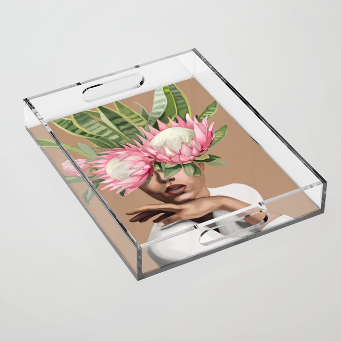 Floral Elegance 1 Acrylic Tray Gallery Image 1