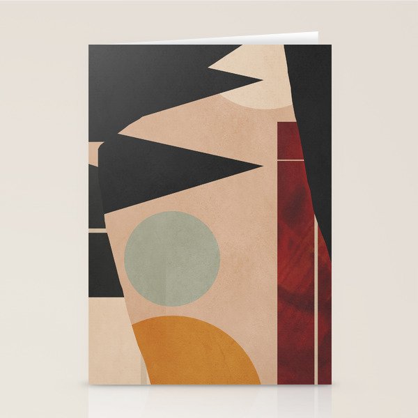 Abstract Geometric Shapes 168 Stationery Card Gallery Image 2