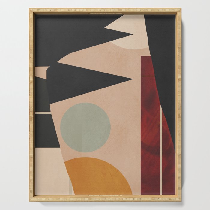 Abstract Geometric Shapes 168 Serving Tray Gallery Image 1