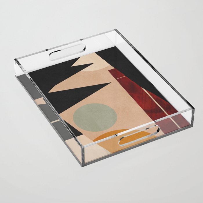 Abstract Geometric Shapes 168 Acrylic Tray Gallery Image 1