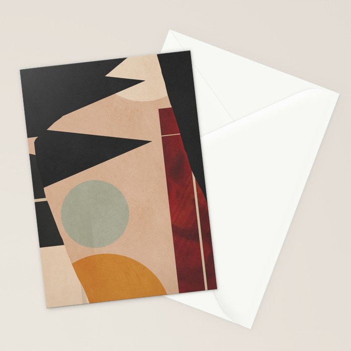 Abstract Geometric Shapes 168 Stationery Card Gallery Image 2