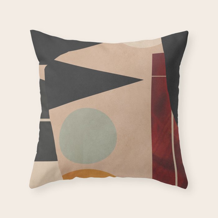 Abstract Geometric Shapes 168 Throw Pillow Gallery Image 1