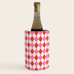 Pink and Red Argyle Wine Chiller Gallery Image 3
