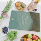 "Take Heart, Dear Traveller, Light Will Meet You In Wild Places." | Landscape Design Cutting Board Gallery Image 2