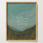 "Take Heart, Dear Traveller, Light Will Meet You In Wild Places." | Landscape Design Serving Tray Gallery Image 1