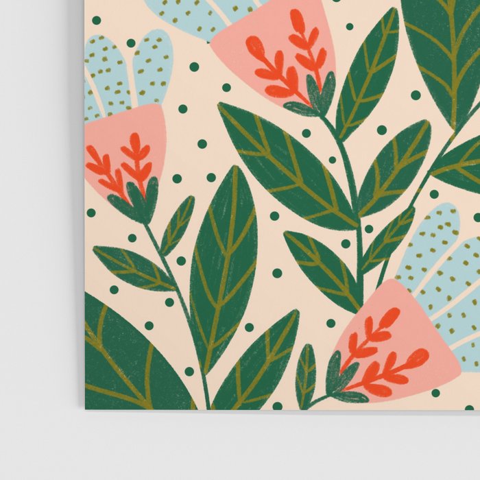 Whimsical Spring Floral  Poster Gallery Image 3