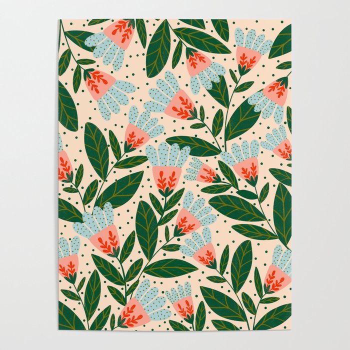 Whimsical Spring Floral  Poster Gallery Image 4
