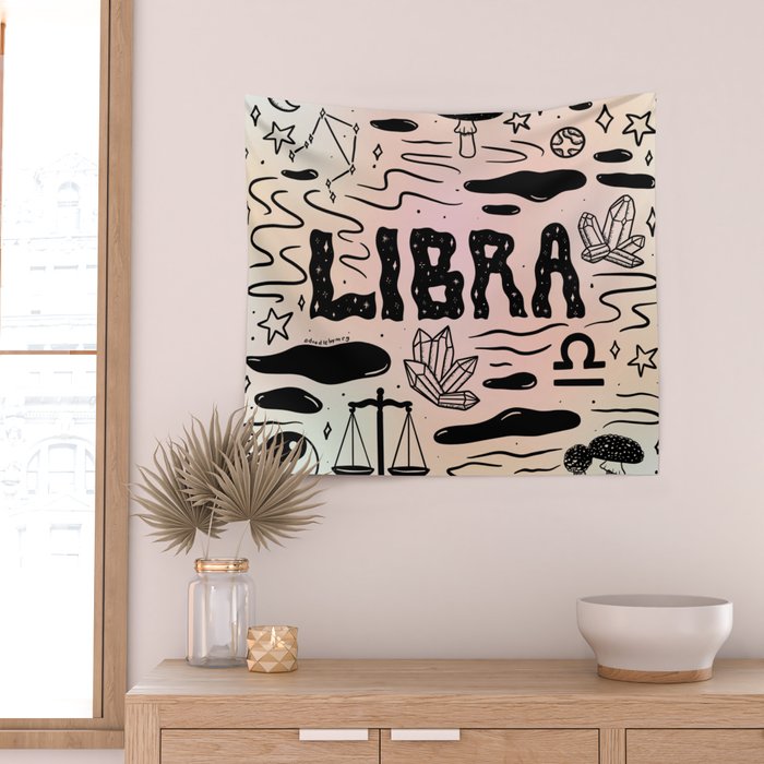 Celestial Libra Wall Tapestry Gallery Image 2