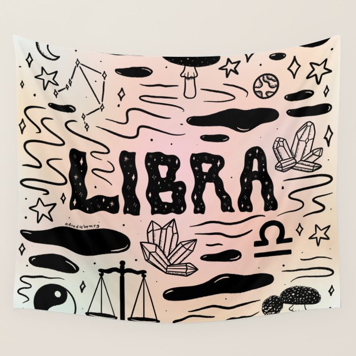 Celestial Libra Wall Tapestry Gallery Image 4