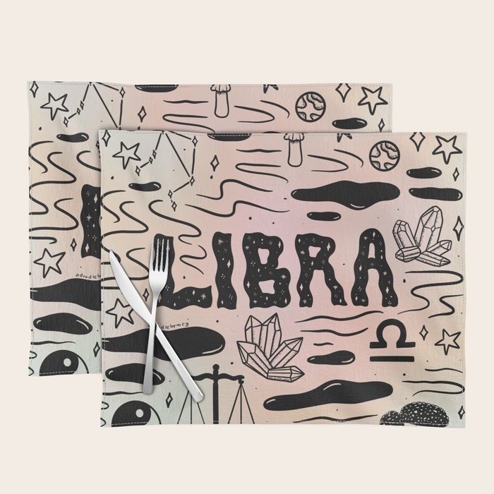 Celestial Libra Placemat Gallery Image 1
