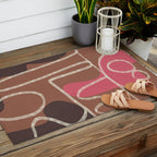 Organic Minimalist Layers 1 Outdoor Rug Gallery Image 2