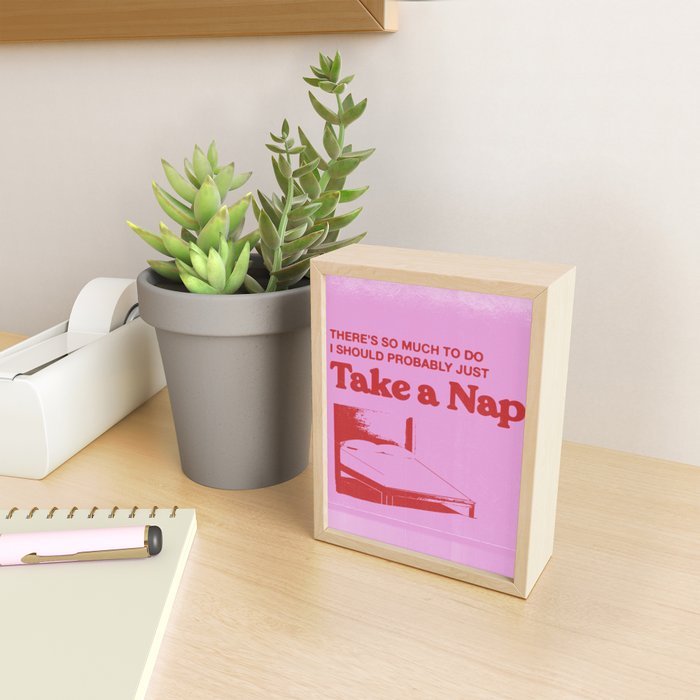 Take A Nap Mini Art Print Gallery Image 2