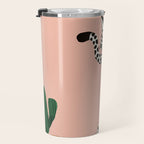 Jazzy Wild Cat, Dancing Leopard Animals Pets, Wildlife Bengal Cats Exotic, Cheetah Jungle Pastel Whimsical, Quirky Bohemian Modern Eclectic Travel Mug Gallery Image 3