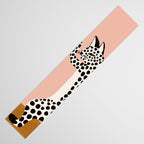 Jazzy Wild Cat, Dancing Leopard Animals Pets, Wildlife Bengal Cats Exotic, Cheetah Jungle Pastel Whimsical, Quirky Bohemian Modern Eclectic Table Runner Gallery Image 3