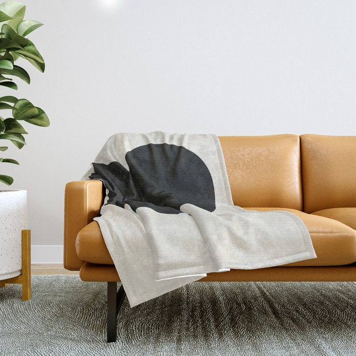 Black Heart Throw Blanket Gallery Image 1