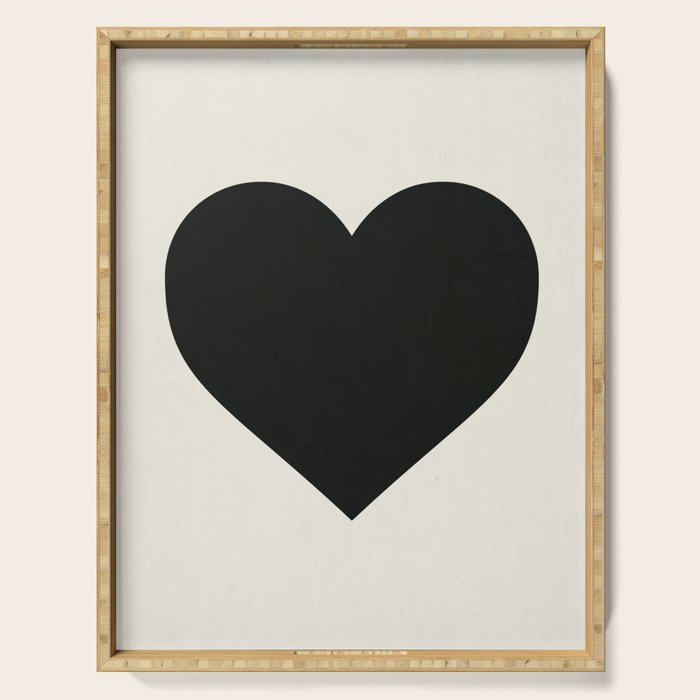 Black Heart Serving Tray Gallery Image 1