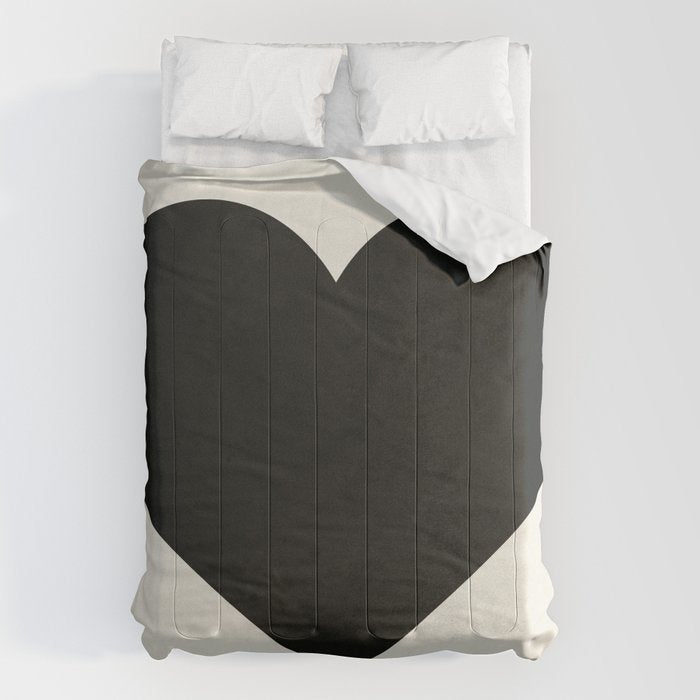 Black Heart Comforter Gallery Image 1