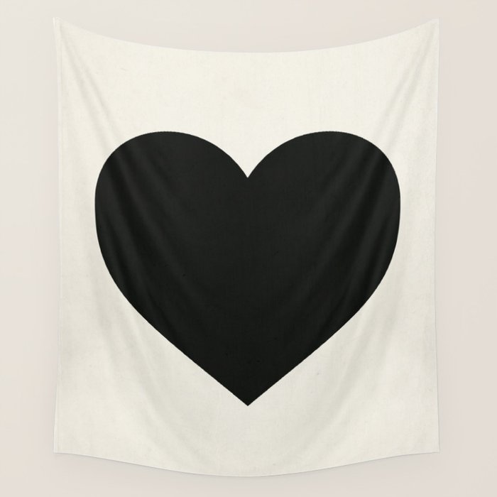 Black Heart Wall Tapestry Gallery Image 1