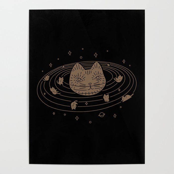 Cat Landscape 147: Caturn Poster Gallery Image 1