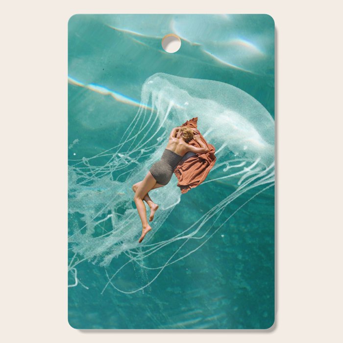 Wherever the current takes me (the jellyfish) Cutting Board Gallery Image 1
