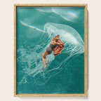 Wherever the current takes me (the jellyfish) Serving Tray Gallery Image 1