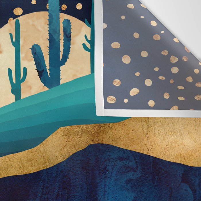 Indigo Desert Night Wall Tapestry Gallery Image 3