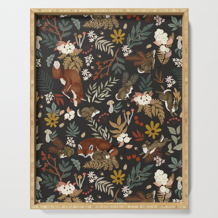Animals winter wild nature 63B Serving Tray Gallery Image 1