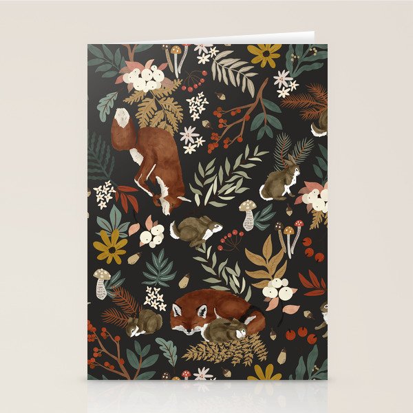 Animals winter wild nature 63B Stationery Card Gallery Image 1