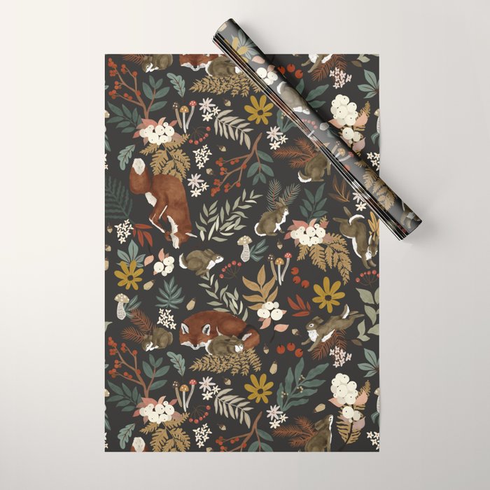 Animals winter wild nature 63B Wrapping Paper Gallery Image 1