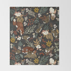 Animals winter wild nature 63B Throw Blanket Gallery Image 2