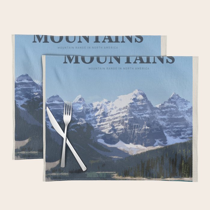 Visit Rocky mountains Placemat Gallery Image 1