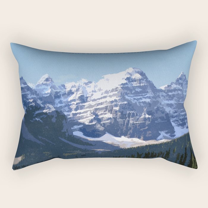 Visit Rocky mountains Rectangular Pillow Gallery Image 1