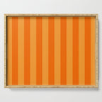 Orange Stripes Vertical Stripe Pattern Serving Tray Gallery Image 1