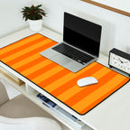 Orange Stripes Vertical Stripe Pattern Desk Mat Gallery Image 2