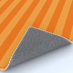 Orange Stripes Vertical Stripe Pattern Rug Gallery Image 4