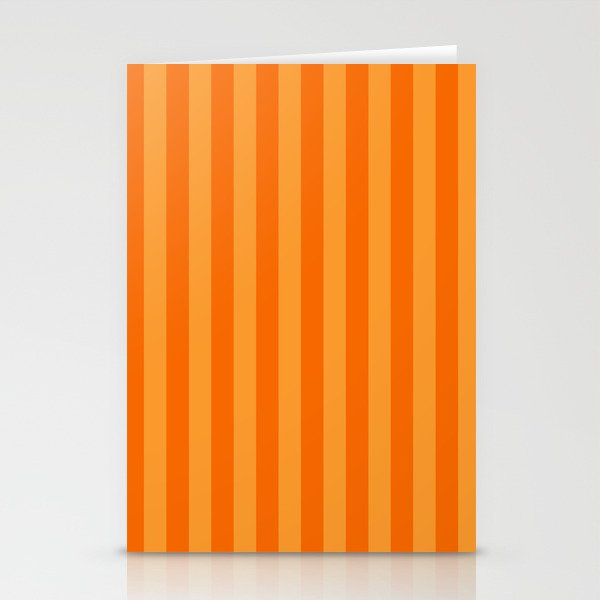 Orange Stripes Vertical Stripe Pattern Stationery Card Gallery Image 2