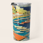 Greece Mid Century Travel Poster Travel Mug Gallery Image 3