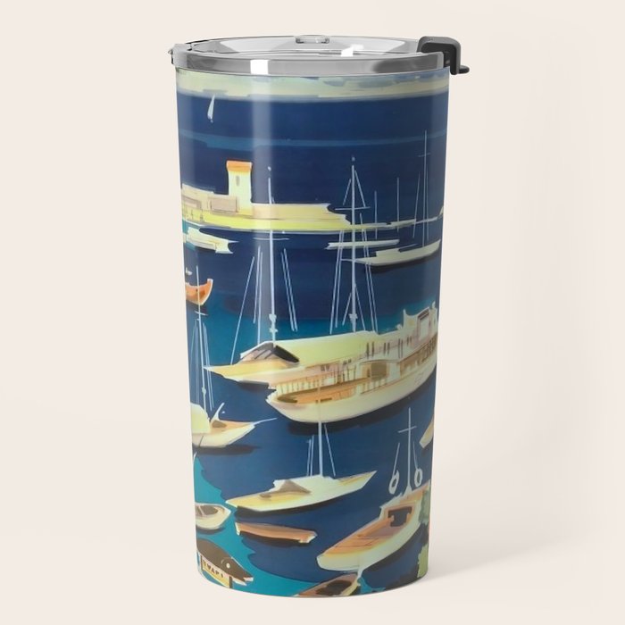 Greece Mid Century Travel Poster Travel Mug Gallery Image 2