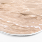 Coral Clear water | beach fine art photography | sea wave and sand Bath Mat Gallery Image 3