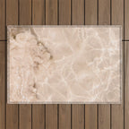 Coral Clear water | beach fine art photography | sea wave and sand Outdoor Rug Gallery Image 1